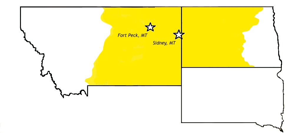 our service area - montana and north dakota